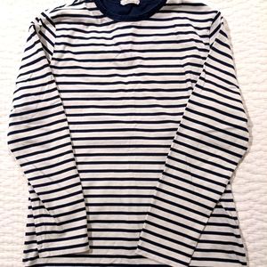 Men's Mr. P Navy Striped Shirt